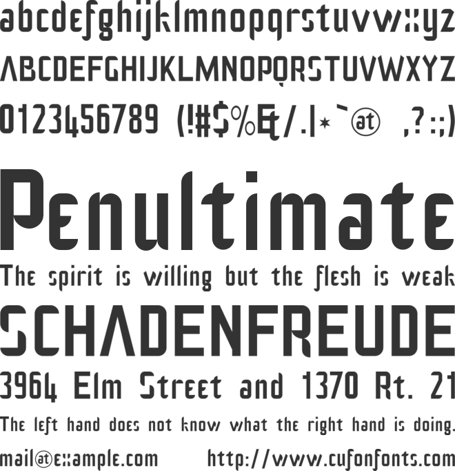 TranscendsGames font preview