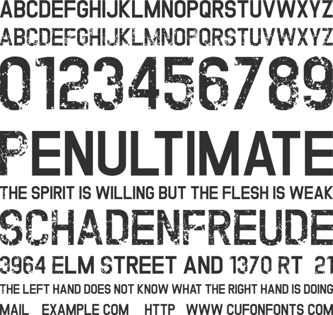 TWOFOLD uncomplete DeSigN font preview