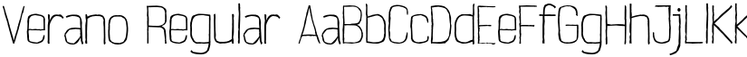 Verano Regular font