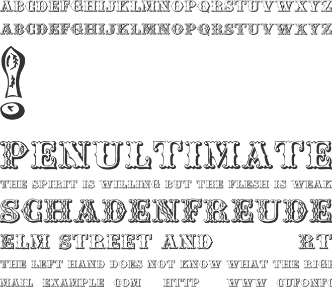 Chipperfield and Bailey font preview