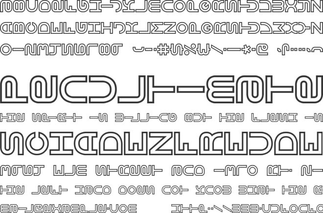 Vertigo BRK font preview