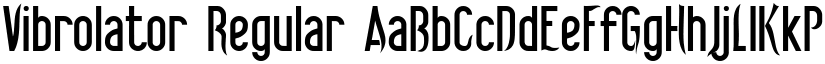 Vibrolator font download