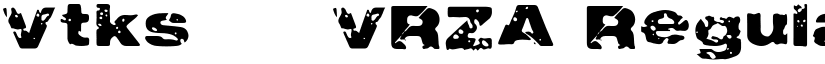 Vtks 785 VRZA Regular font