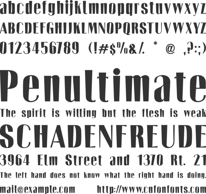 Two Tones font preview