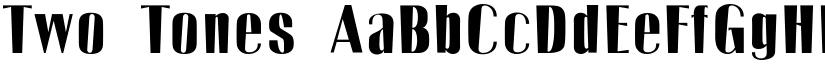 Two Tones font