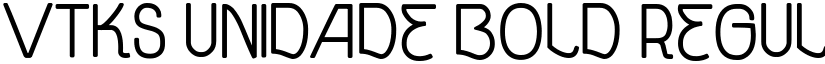 vtks unidade bold Regular font