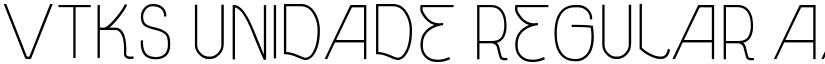 vtks unidade Regular font
