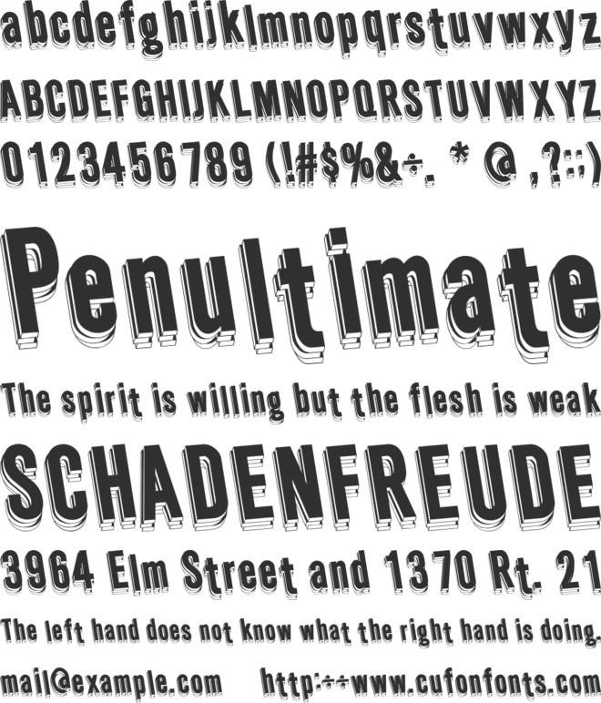 Wafer font preview
