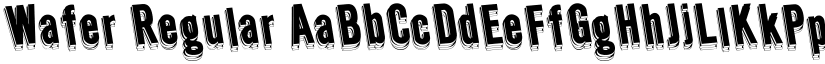 Wafer Regular font