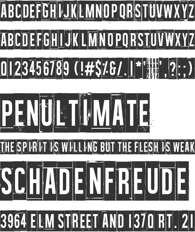 Wallowxenon font preview