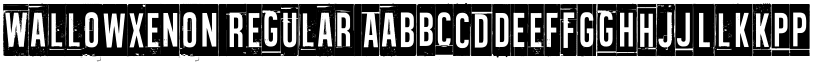 Wallowxenon font download