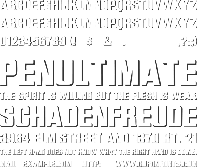 WhatA-Relief font preview