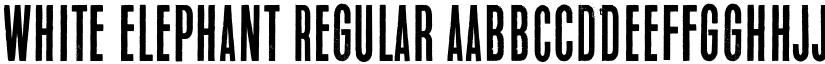 White Elephant Regular font