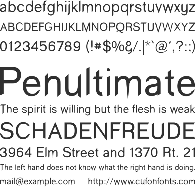 Wind Sans Serif font preview