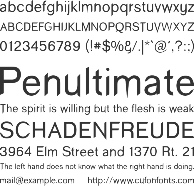 Wind Sans Serif font preview