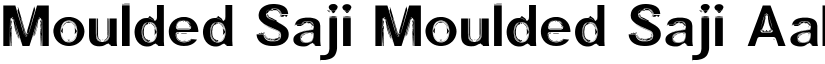Moulded Saji Moulded Saji font