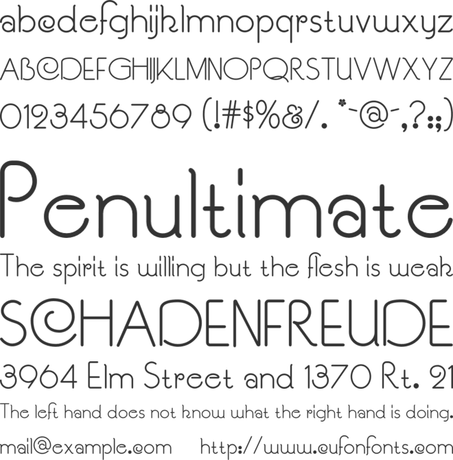 Souci Sans NF font preview