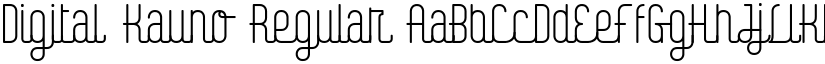 Digital Kauno Regular font