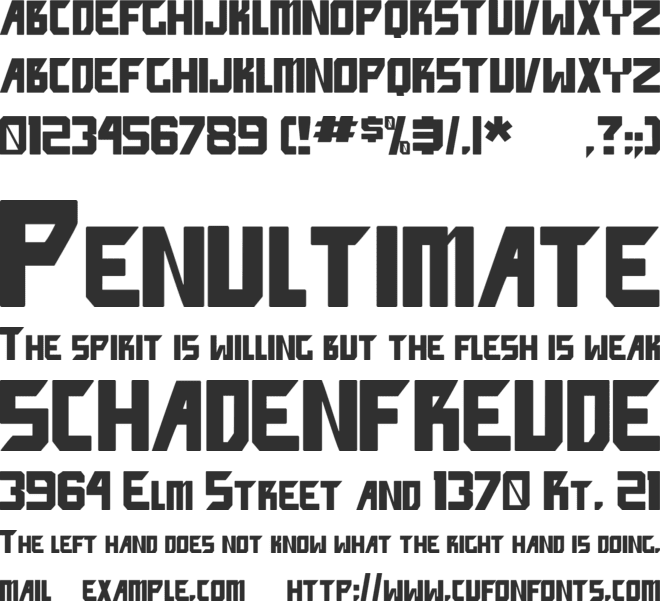 facepunch font preview