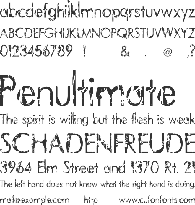 Vtks Paradoxo font preview