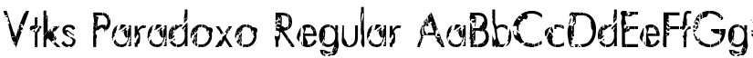 Vtks Paradoxo Regular font