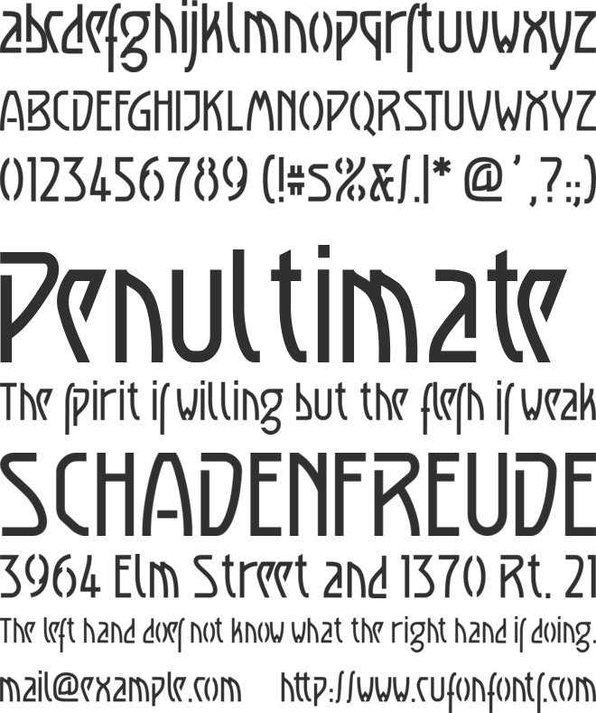 Luxembourg 1910 font preview