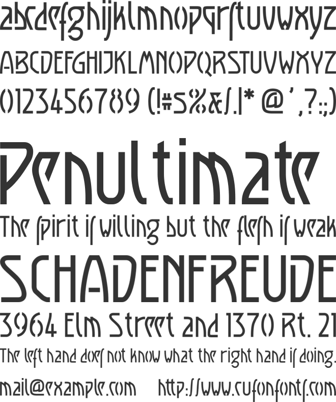 Luxembourg 1910 font preview