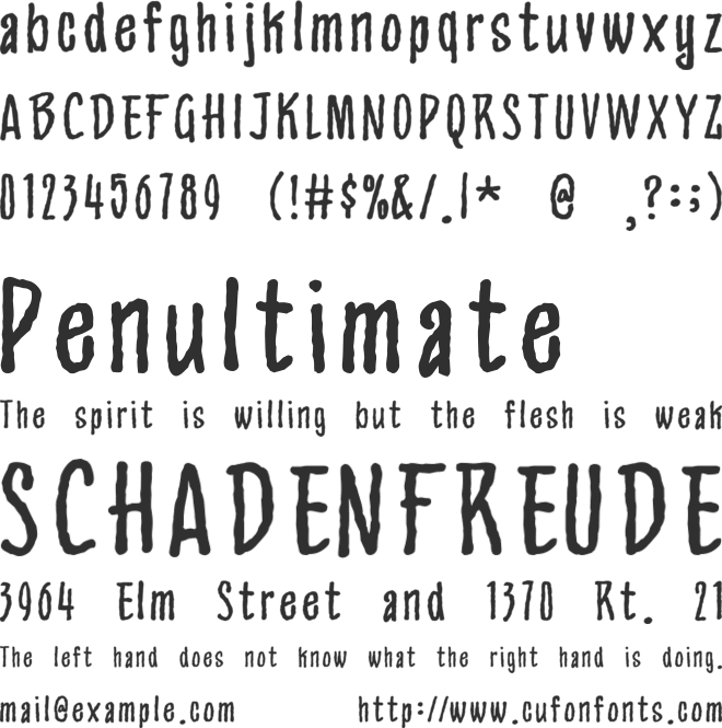 Appetite font preview