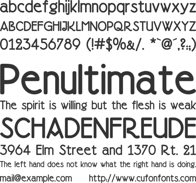 Doctor Jekyll NF font preview