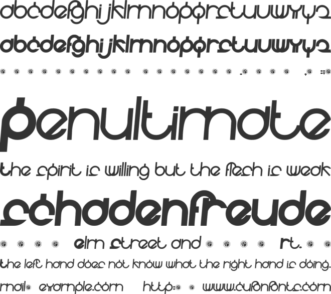 Fidelle font preview