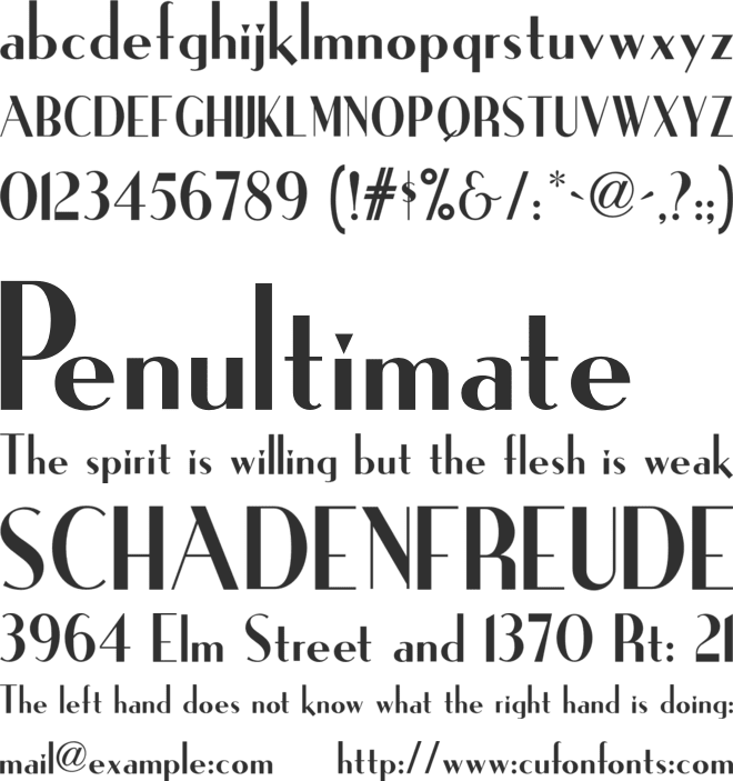 Ironick NF font preview