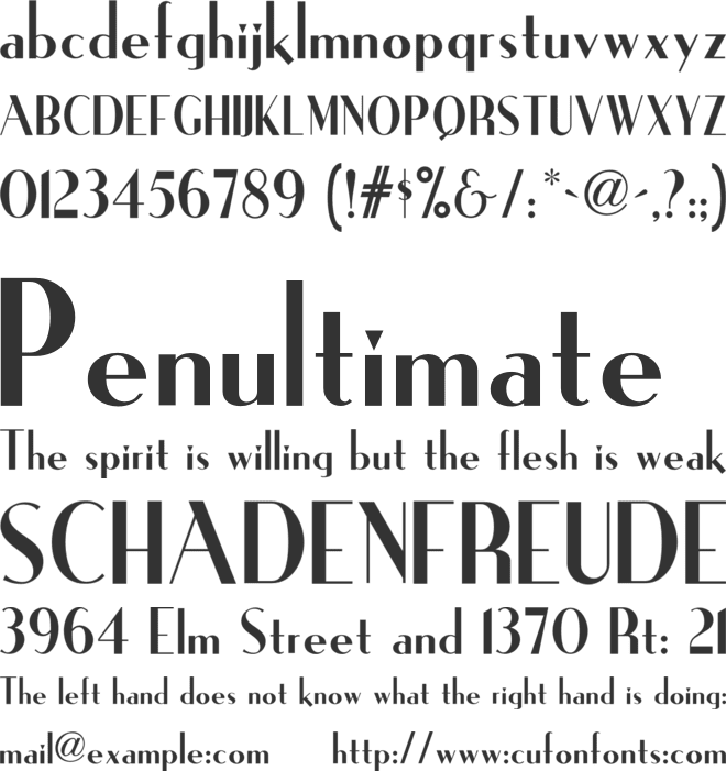 Ironick NF font preview