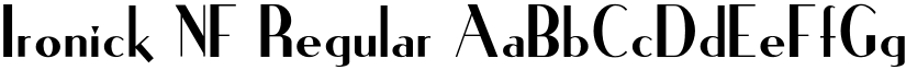 Ironick NF font download