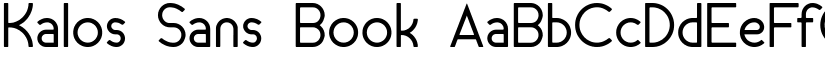 Kalos Sans Book font
