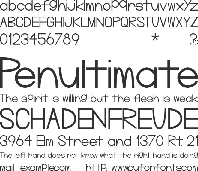 PineLintGerm font preview