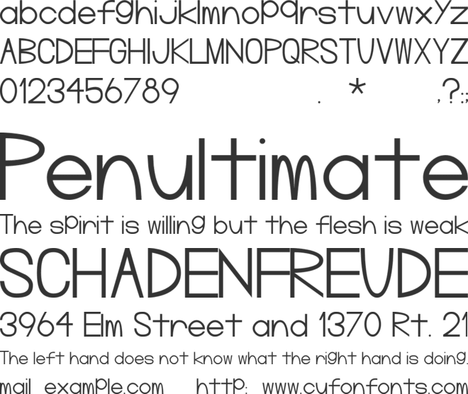 PineLintGerm font preview