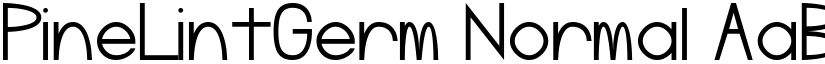 PineLintGerm Normal font