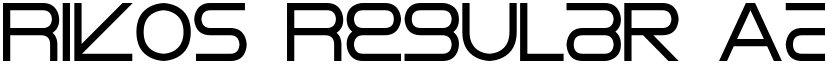 Rikos Regular font