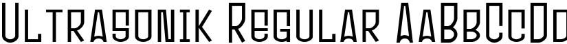Ultrasonik Regular font