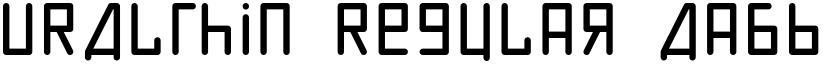 URALthin Regular font