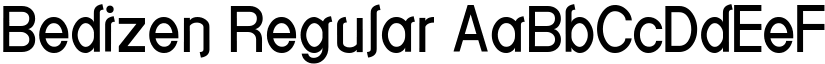 Bedizen Regular font