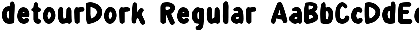 detourDork Regular font