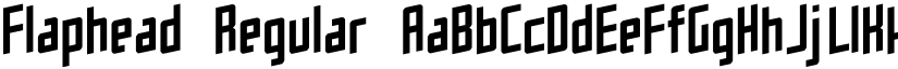 Flaphead Regular font