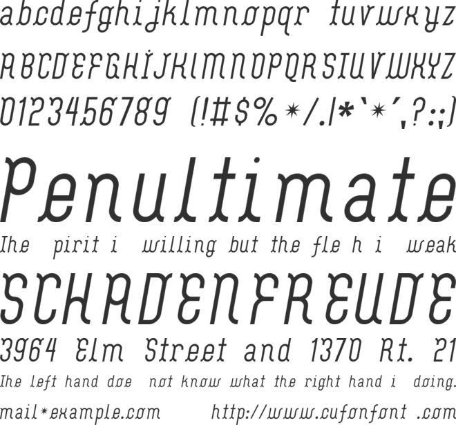 FlashBoy font preview
