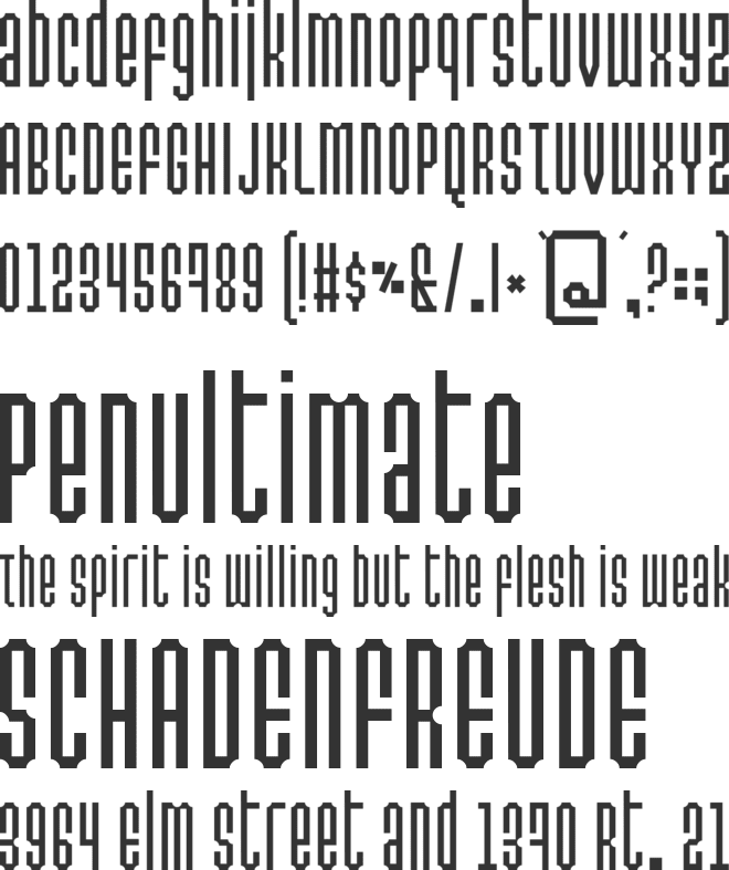 Permanent daylight font preview