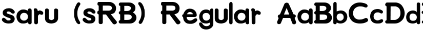 saru (sRB) Regular font