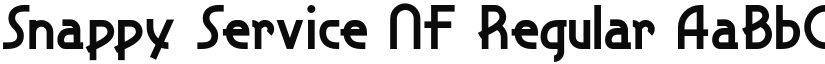 Snappy Service NF Regular font