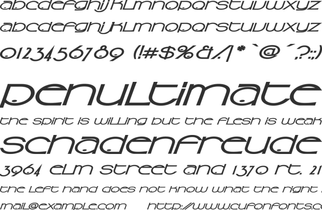 Sonic Superpowers font preview