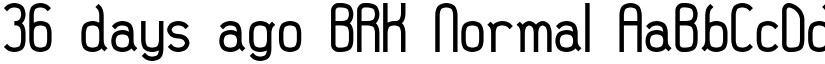 36 days ago BRK Normal font