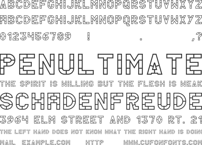 AC Thermes font preview